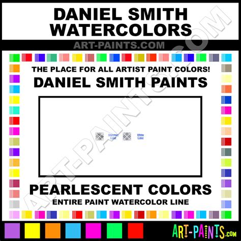 Daniel Smith Pearlescent Watercolor Paint Colors Daniel Smith