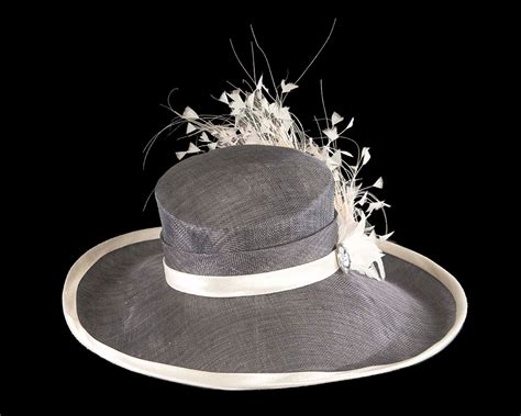 Large Hat With Feathers By Cupids Millinery Online In Usa Hats From Oz