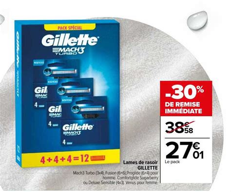 Promo Lames De Rasoir Gillette Chez Carrefour