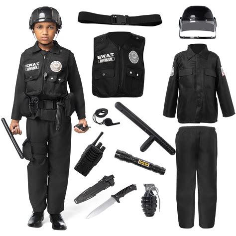 Buy Spooktacular Creations Swat Officer Costume For Kids Halloween