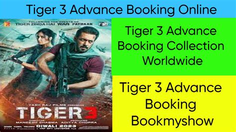 Tiger 3 Advance Booking Online Advance Booking Collection Worldwide