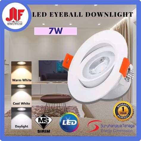 Sirim Led Eyeball W K K K Recessed Spotlight