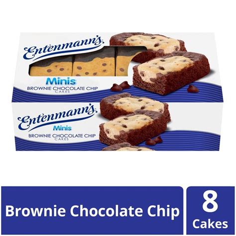 Entenmanns Minis Brownie Chocolate Chip Cakes 14 Oz From Walmart