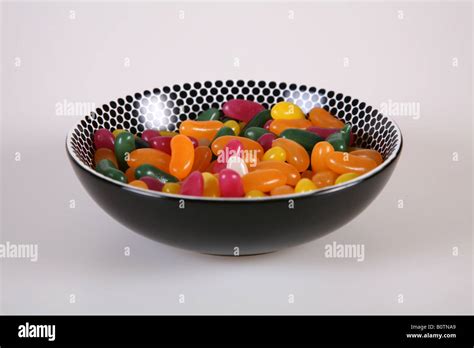 Bowl With Jelly Beans In Stock Photo Alamy