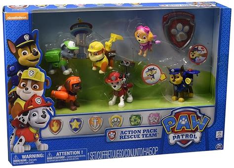 Nickelodeon Paw Patrol Exclusive 6 Pk Action Pups Set Uk Toys And Games