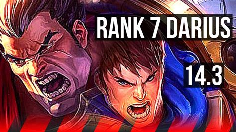 DARIUS Vs GAREN TOP 9 0 1 Rank 7 Darius Legendary KR Challenger