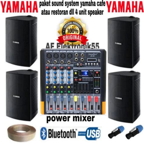 Jual Paket Sound Yamaha Cafe Atau Restoran Dll Unit Speaker Power