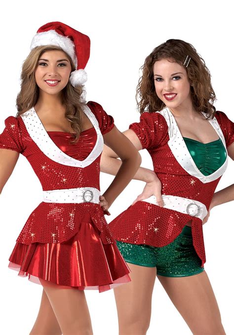 H298a 700×1000 Christmas Dance Costumes Dance Outfits