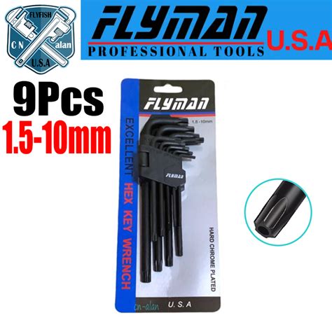 Flyman Tools Original Allen Wrench Set Original Long And Short Tool