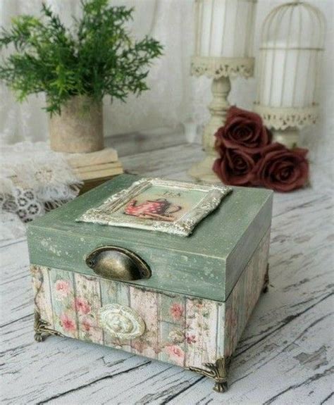 Pin De Kay Waldron En Decoupage En 2024 Cajas Pintadas Cajas