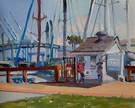 Habor Tours San Pedro By Lynne Fearman Oil 8 X 10 San Pedro