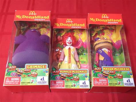 McDonald's McDonaldland Characters Ronald McDonald, Grimace & Mayor ...