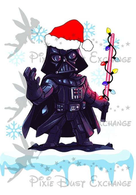 Darth Vader Star Wars Christmas Cute Svg Png Dxf Jpeg - Etsy