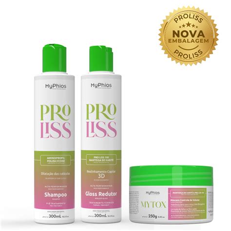 Kit Realinhamento Proliss Ml Mytox G Myphios Myphios