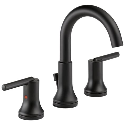 Delta Trinsic Matte Black Widespread 2-Handle WaterSense Bathroom Sink ...