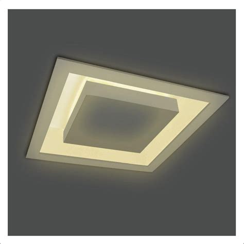 Luminaria De Embutir 60x60 - Luminária Plafon Embutir Eclipse Quadrado 60X60 BR 6XE27 Itamonte ...
