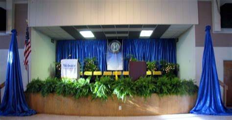 Graduation Stage | Stage decorations, Graduation decorations ...