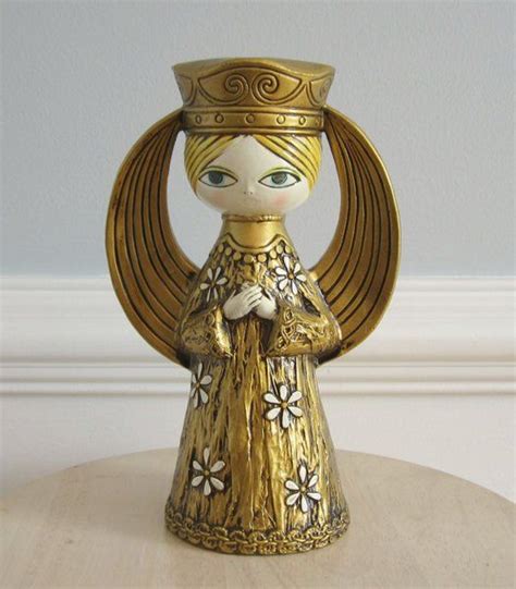 Image Of Vintage Large Paper Mache Angel By Dickson Gold Christmas Angels Gold Christmas