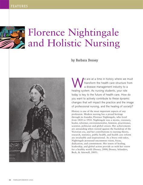 Florence Nightingale And Holistic Nursing