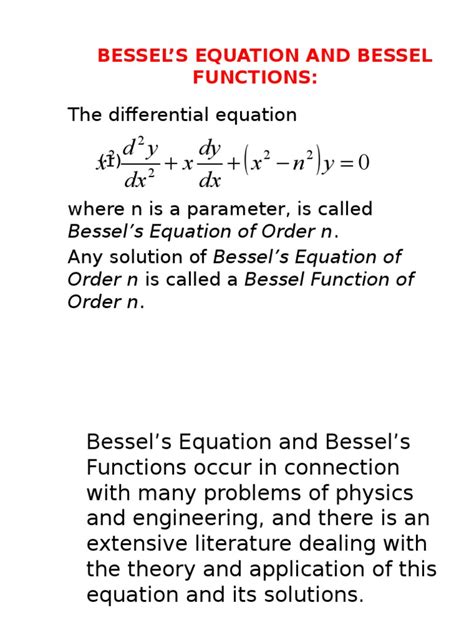 bessel  equations trigonometric functions