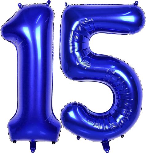 Amazon Inch Number Balloons Navy Blue Helium Foil Number