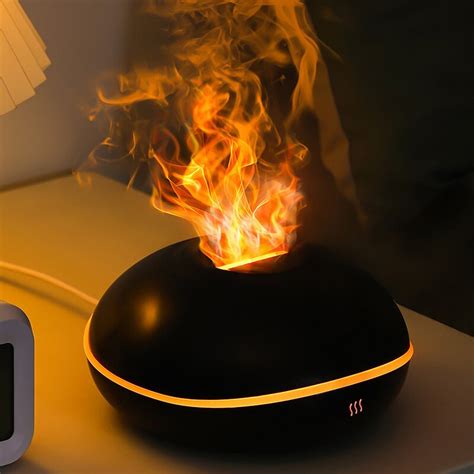 Difusor Flame Aroma Para Casa Umidificador De Leo Essencial USB Difusor