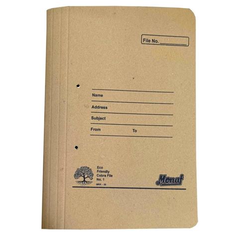 Monaf Eco Friendly Cobra File 450 Gsm Big Clip Monaf Stores