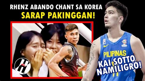 SARAP PAKINGGAN RHENZ ABANDO CHANT SA KOREA KAI SOTTO NAMIMILIGRONG