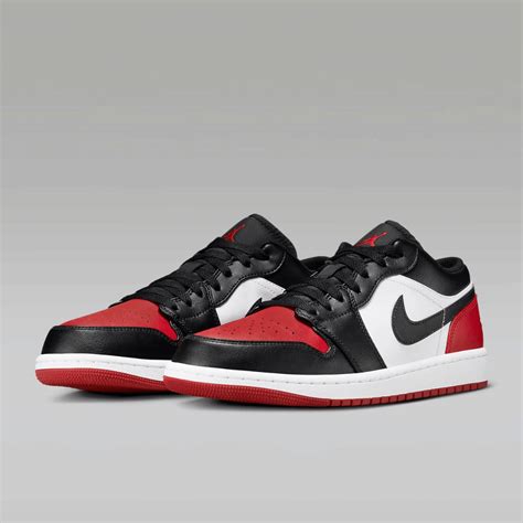 Air Jordan 1 Low Bred Toe 20 Droper