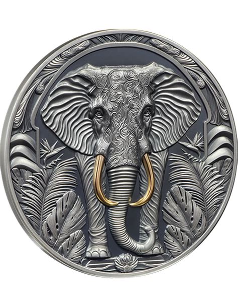 ELEPHANT Save the Powers 2 Oz Silbermünze 5 Niue 2024