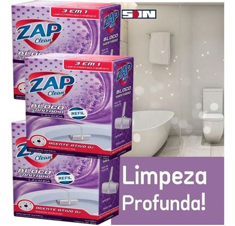 Kit 3 Aparelhos E Blocos Sanitário Limpa Perfuma Higieniza Zap Clean