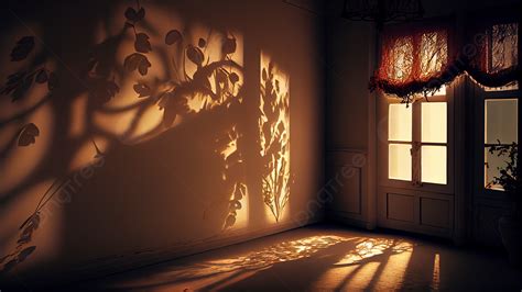 Light Effect Doors And Windows Shadow Curtain Background Light Effect