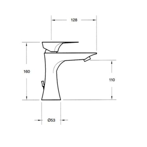 Monomando Lavabo Cromo Serie Athenea Ecobioebro