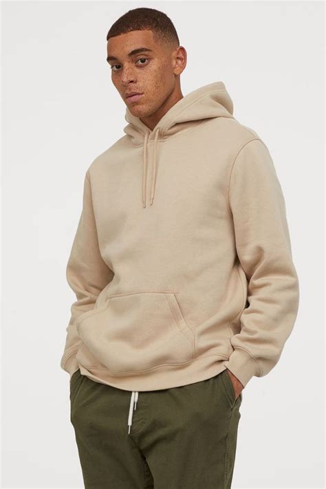 Relaxed Fit Hoodie Beige Men Handm Us Beige Hoodies Hoodie Outfit Men Hoodies Men