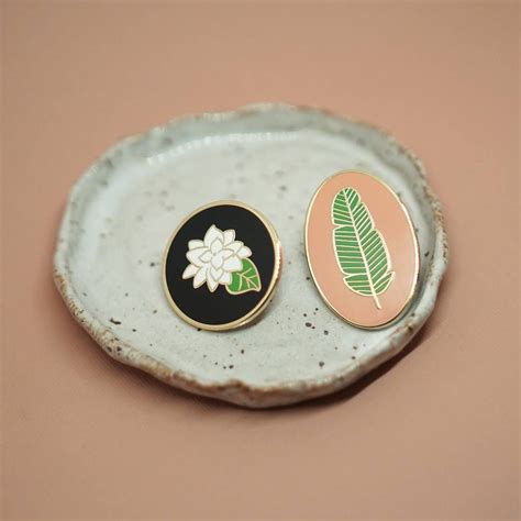 My Sampaguita And Banana Leaf Pins With Fromtreetosea S Ceramic