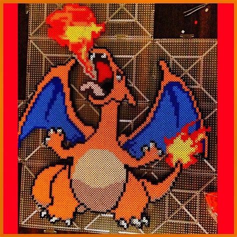 Perler Bead Pokemon Charizard Pokemon Perler Beads Fuse Beads Diy