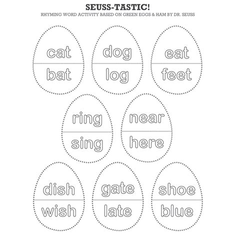 Rhyming Word Game Activity Printable Pdf Babadoodle