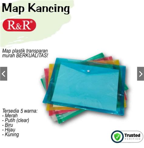 Map Plastik Kancing Folio F4