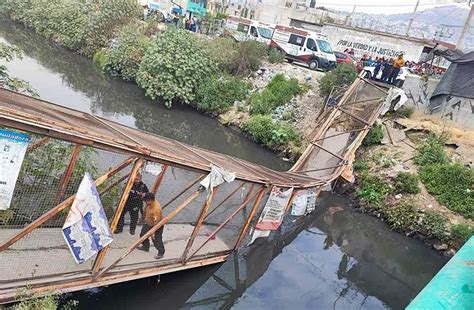 Graban momento exacto del colapso en puente de Neza y Chimalhuacán