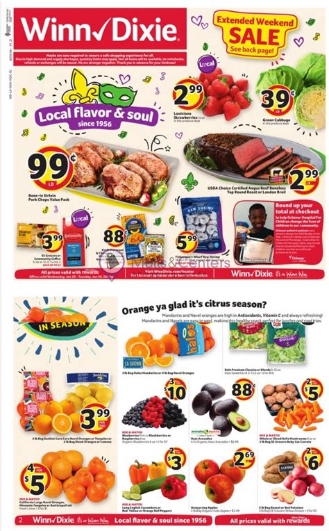 Winn Dixie Weekly Ad Valid From 01202021 To 01262021 Mallscenters