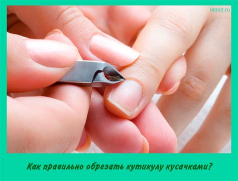 Как правильно обрезать кутикулу кусачками?