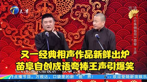 又一经典相声作品新鲜出炉！苗阜自创成语夸捧王声引爆笑新浪新闻