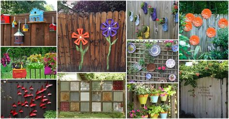 Beautiful Flower Decor For Your Backyard Fence