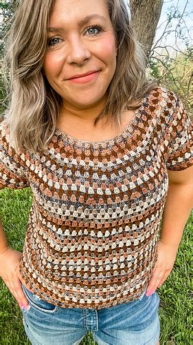 Ravelry Scrappy Granny Tee Pattern By Emily Marie Davies