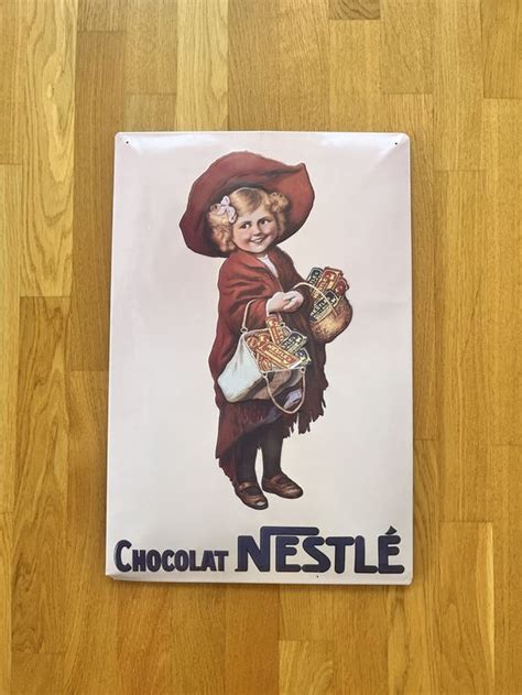 Emailschild NESTLÉ CHOCOLAT plaque émaillée Kaufen auf Ricardo