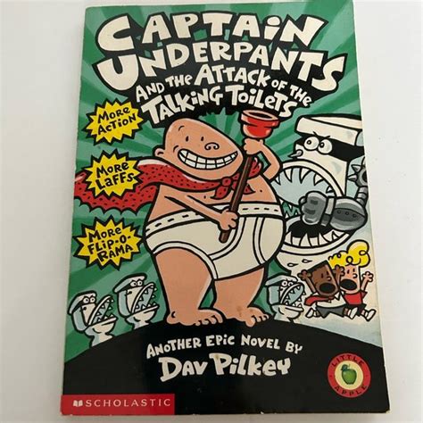 Toys Captain Underpants Attack Of Talking Toilets Paperback Pilkey 1999 Poshmark