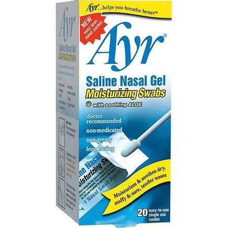 BF Ascher Ayr Saline Nasal Gel, 20 ea - Walmart.com