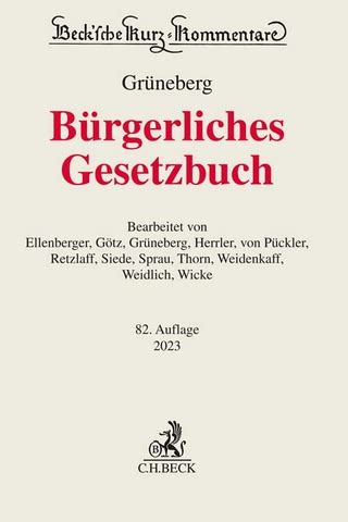 Bürgerliches Gesetzbuch BGB von Otto Palandt ISBN 978 3 406 61000 4