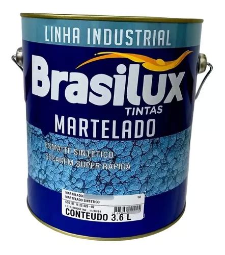 Tinta Esmalte Martelado Azul Real 3 6l Brasilux Frete grátis