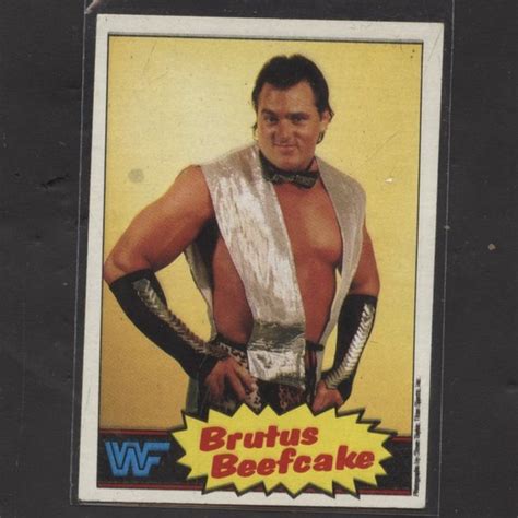 Wwe Other 985 Topps Wwf Titan Sports Brutus Beefcake Wrestler Card